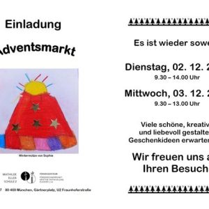 Einladung zum Adventsmarkt 2025